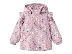 Name It mauve shadows flower winter jacket